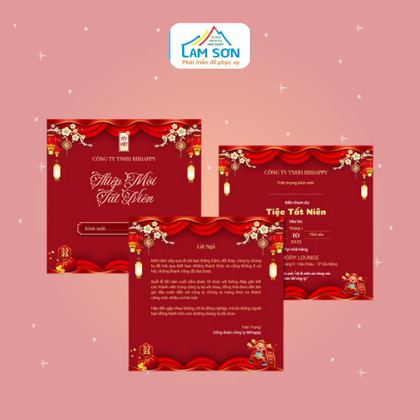 Thiệp mời tất niên