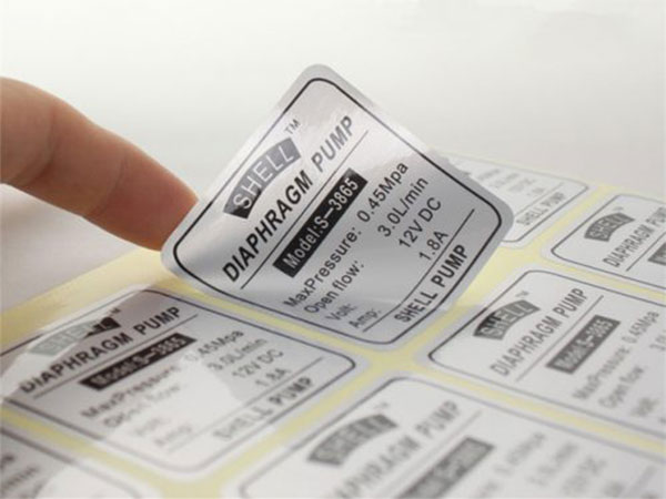 Tem nhãn cao cấp Decal xi bạc