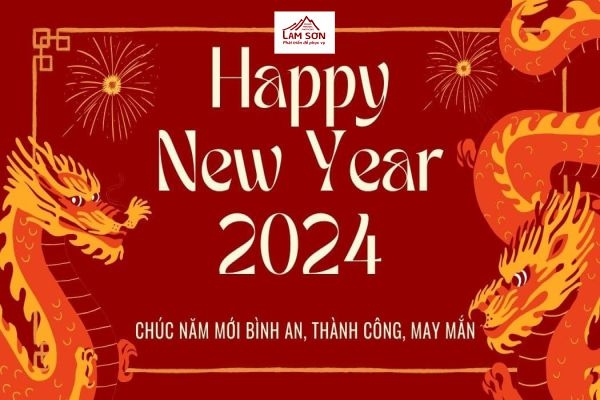 CÁC MẪU THIỆP CHÚC MỪNG NĂM MỚI 2024 TẠI IN LAM SƠN GIA LAI