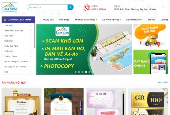 DANH MỤC IN ẤN TẠI IN GIÁ RẺ GIA LAI