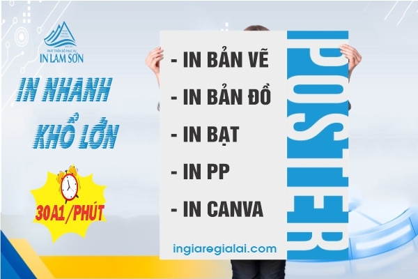 IN MÀU - PHOTO KHỔ LỚN TỐC ĐỘ CAO TẠI GIA LAI