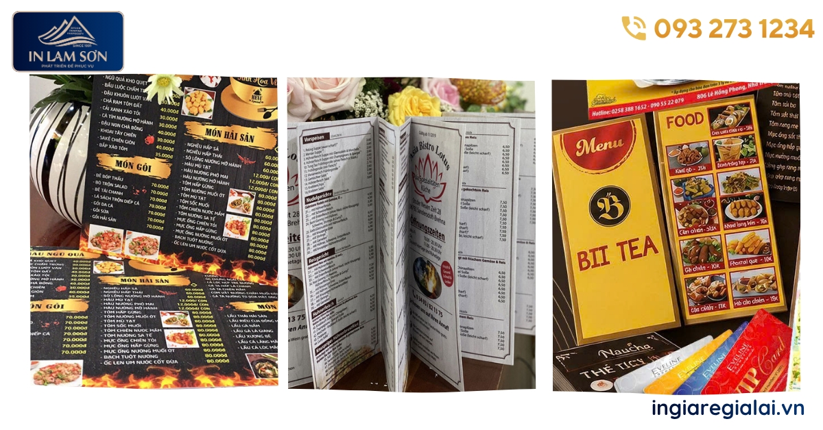 In menu chất lượng cao- Bền bỉ, tiết kiệm chi phí ngành F&B  