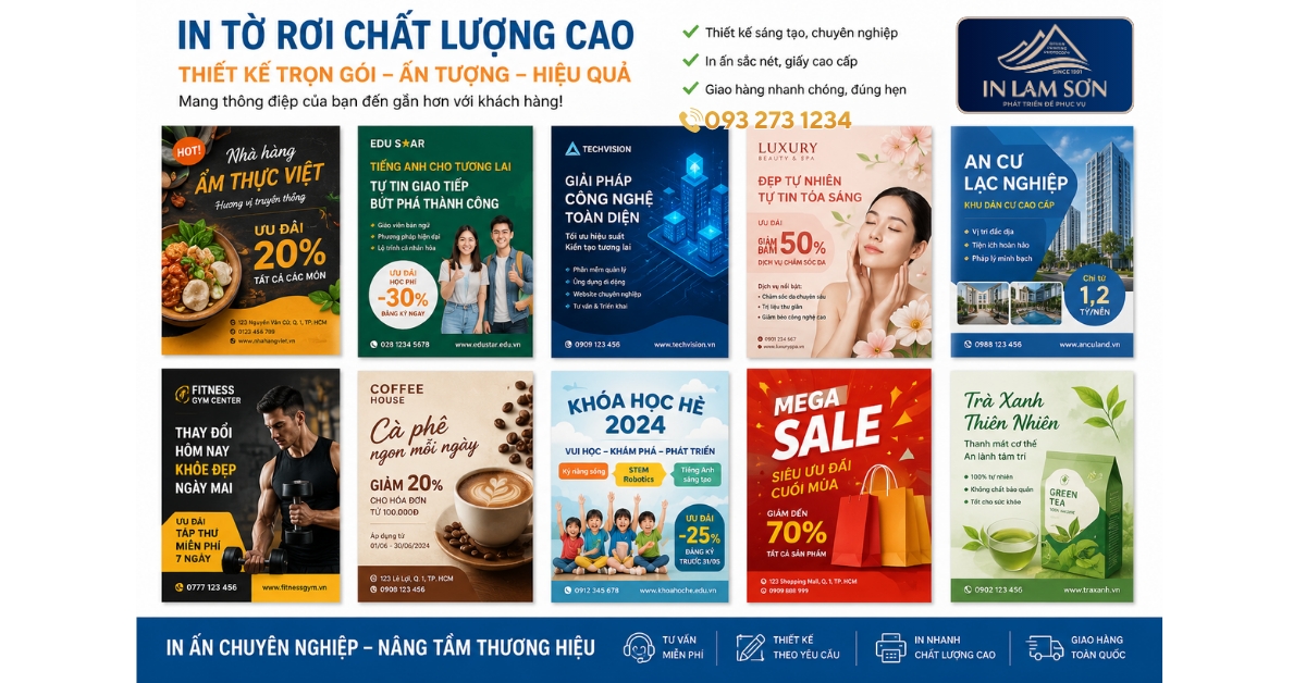 In Tờ Rơi Gia Lai Giá Rẻ – Nhà In Uy Tín Hàng Đầu