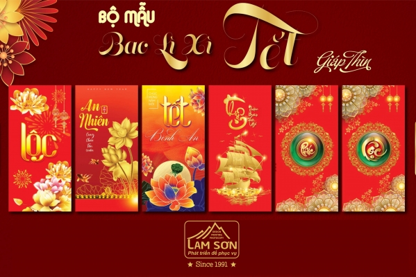 NHỮNG MẪU BAO LÌ XÌ TẠI IN ẤN LAM SƠN GIA LAI