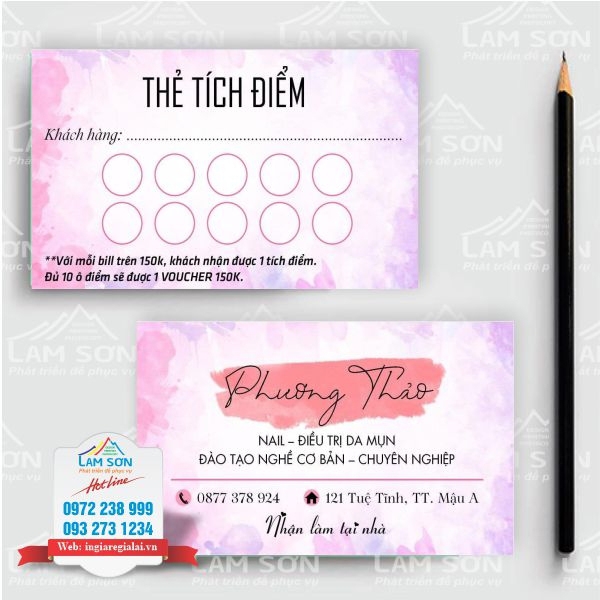 Mẫu Thẻ tích điểm